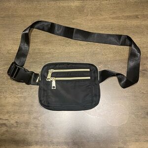Black Nylon Crossbody Bag